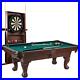 Barrington-90-Ball-and-Claw-Leg-Billiard-Pool-Table-With-Cue-Rack-Dartboard-Set-01-dd