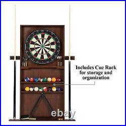 Barrington Billiard 90 Pool Table with Dartboard Cue Rack Cabinet Accessories