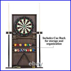 Barrington Billiard 90 Pool Table with Dartboard Cue Rack Cabinet Accessories