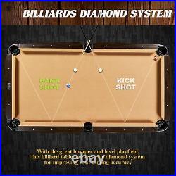 Barrington Billiard 90 Pool Table with Dartboard Cue Rack Cabinet Accessories