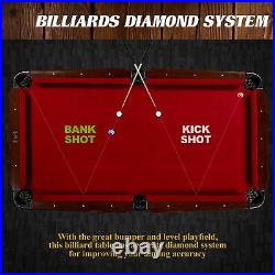 Barrington Billiard 90 Pool Table with Dartboard Cue Rack Cabinet Accessories