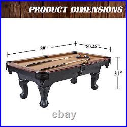 Barrington Billiards 7.5' Belmont Drop Pocket Table withPool Ball & Cue Stick Set