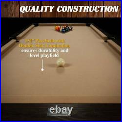 Barrington Billiards 90 Ball and Claw Leg Pool Table with Cue Rack, Dartboard