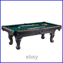 Barrington Billiards Ball and Claw Leg 90 Pool Table, Cue Rack, Dartboard, Burg