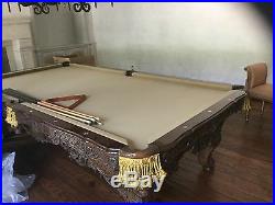 Beautiful Custom Renaissance by Charles Porter pool table. Beautiful condition