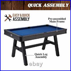 Billiard Game Pool Table Set with Accessories Harrison Collection 60 Blue/black