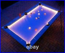 Billiard Pool Table Blue Light Kit GameRoom Decor 6ft 9ft Billiards Table