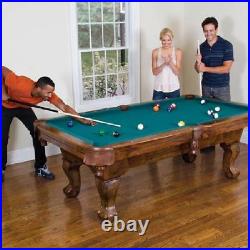 Billiard Pool Table Game Set 87 Full Accessories Claw Leg Wood Traditional