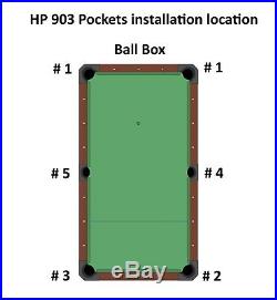 Billiard Pool Table Gully Pocket Fit Brunswick Gold Crown II / III / IV #HP903