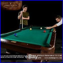 Billiard Pool Table with Cue Rack Accessories Dartboard Play Set Game Green 90