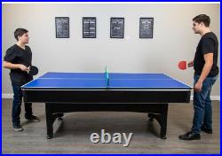 Billiard Pool and Table Tennis Multi Game Set 7 ft. With Cues Paddles And Balls