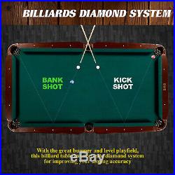 Billiard Table Complete Pool Table with Cue Rack Dartboard and Ball Set Included