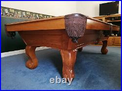 Billiard table pool table used 8ft, buyer disassembly, pickup