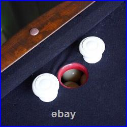 Billiards Bumper Pool & Poker Card Game Round Wood Wooden Table 4' W x 30 Tall