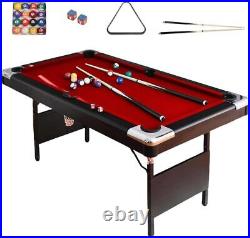 Billiards Table Portable Pool Table Easy Folding for Storage Billiard Table Set