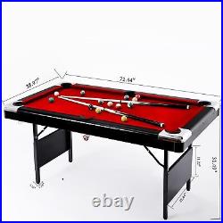 Billiards Table Portable Pool Table Easy Folding for Storage Billiard Table Set