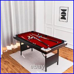 Billiards Table Portable Pool Table Easy Folding for Storage Billiard Table Set