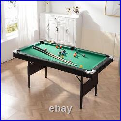 Billiards Table Portable Pool Table Tabletop, 65Pool Table Set Indoor&Outdoor