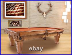 Brittany Pool Table 7' in Cinnamon Finish Customizeable with FREE SHIPPING