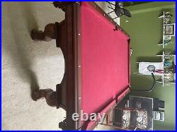 Brunswick 2004 8 ft. Pool table (red)