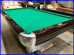 Brunswick 9' Anniversary Pool Table- Vintage/Antique -Dark Walnut