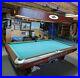 Brunswick-9-Foot-Gold-Crown-V-Tournament-Edition-pool-table-with-matching-light-01-huq