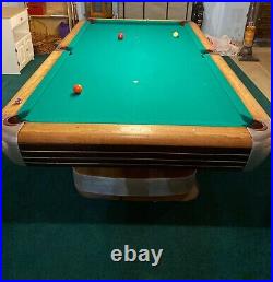 Brunswick Anninversary Mid Century Modern 8' pool table Balke Collender USA