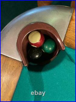 Brunswick Anninversary Mid Century Modern 8' pool table Balke Collender USA