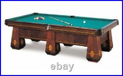 Brunswick Antique The Medalist 10 foot Pool Table