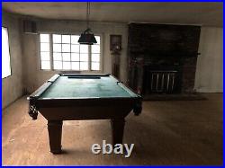 Brunswick Balke Collender Monarch Cushions antique pool table 8 ft