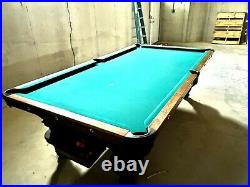Brunswick Balke Collender antique pool table 9' Narranganset 1904