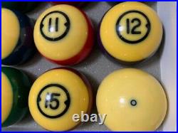 Brunswick Centennial Gold Crown Pocket Balls Pool table Billiards