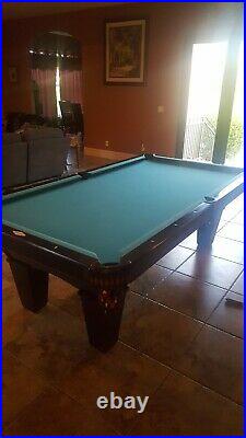 Brunswick Contender Series Slate 8 foot pool table with air hockey, ping pong top