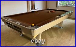 Brunswick Gold Crown Pool Table Billiards Vintage