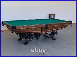 Brunswick Monarch Antique pool table