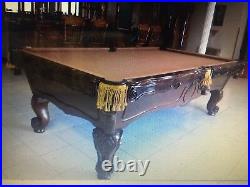 Brunswick Orleans Pool Table With Wood rack