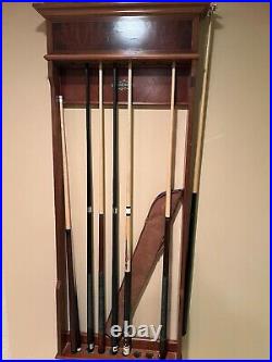 Brunswick Pool Table, Pub Table Cue and Stick Holder Combo