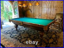 Brunswick balke collender 9 antique pool table billiards great condition