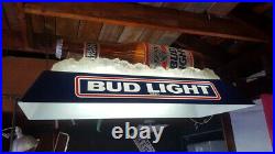 Bud Light Beer Pool Table light up bar sign billiards man cave game room NIB