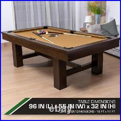Classic Sport Dayton 96 x 55 Pool Table, Tan, Set up in 10 Minutes
