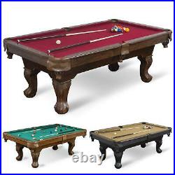 Classic Sports Brighton 87 Billiard Pool Table Indoor Game in Burgundy NEW