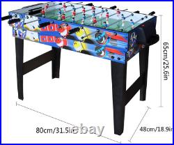 Combo Game Table for Kids, 4 in 1 Pool Table Foosball Table Hockey Table Ping Po