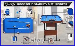 Crux 55 in Folding Billiard/Pool Table (Blue)