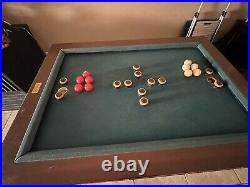 Custom Bumper Pool Table With Balls and Sticks