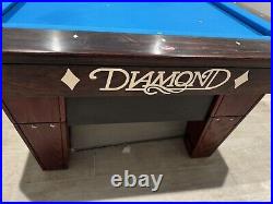 Diamond 7 Ft Pool PRO-AM Billiard Table + Original Light RED label Dymondwood