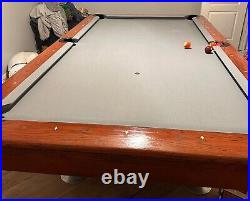 Diamond Red Label Maple Pool Table 8'+ with balls and cues