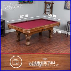 EastPoint Sports Masterton Billiard Bar-Size Pool Table 87 Inch or Burgundy