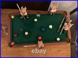 Enesco On Cue -Pool Table Mice- Adorable! Deluxe Multi-Action Musical