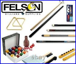Felson Billiard Pool Table Accessories Set Kit 32 Piece Deluxe Pro Series Balls