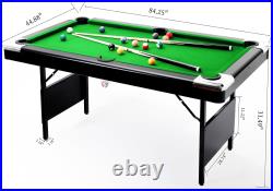 Folding Billiard Game Pool table for Adults with Cue Balls Rack mesa de billar